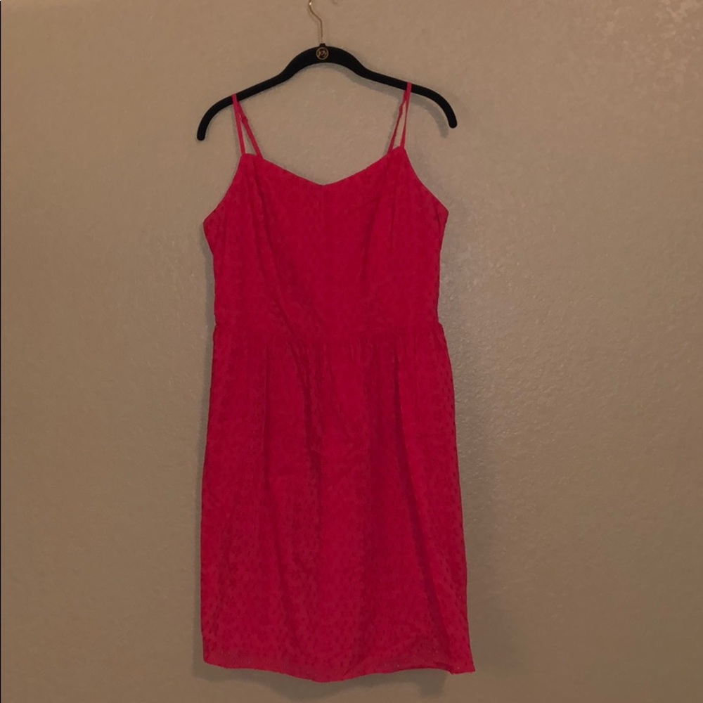 Pink Lace Fit & Flare Sundress